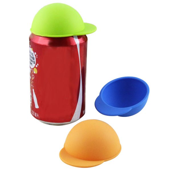 200pcs / lot en silicone tasse de tasse de couvercle de thé à caractéristique de fuite peut aspirer le couvercle mignon de capuche à poussière d'isolation réutilisable d'isolation sceau de couverture de tasse de tasse