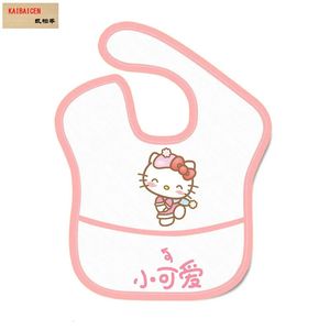 200pcs / lot sublimation vierge bébé fille garçon alimentant les dossiers de serviette de tablier imperméable