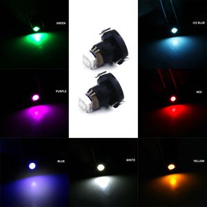 200 stks / partij T3 Wedge 1210 1SMD 1LED Car Lampen 12V voor Auto Interieur Sidelight Dashboard Instrument Light