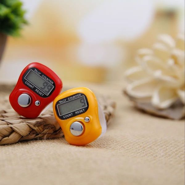 Mini main tenir bande compteur de comptage LCD écran numérique bague de doigt électronique compte de tête Tasbeeh Tasbih DH8577