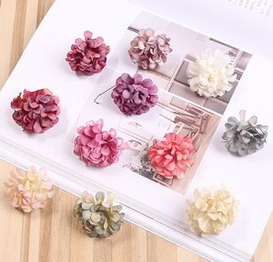 5 cm kunstmatige bloem zijde hortensia bloem hoofd voor bruiloft huis decoratie diy krans geschenkdoos plakboek ambachtelijke benodigdheden