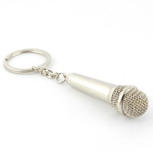 Porte-clés de Microphone en métal, nouveauté, nouveau Design, avec une note à l'intérieur, 200 pièces