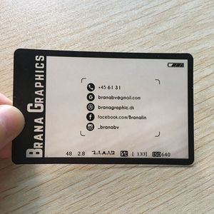 200 pièces/une conception pour carte de visite usine de carte d'identité personnalisée pour papier dur transparent pvc carte en plastique mat