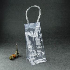 PVC vin bière Champagne seau boisson emballage sac de glace refroidisseur bouteille refroidisseur pliable transporteur