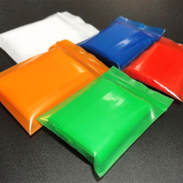 200 pcs sacs sacs d'emballage cadeaux recolables Biscuits bijoux Proof Plastic Zip Lock Sacs Sachets Mini PE Ziplock Sac