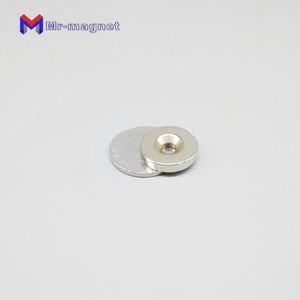 10pcs diamètre rond 20MM * 4MM trou 5MM aimants terre rare NdFeB néodyme magnétique fraisé 20*4-5mm aimant fort 20x4-5 mm