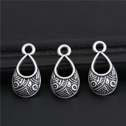 200 pièces couleur argent petite visière avec trou breloques mignon pendentif pour bijoux à bricoler soi-même accessoires fabrication à la main 9x17mm A2990