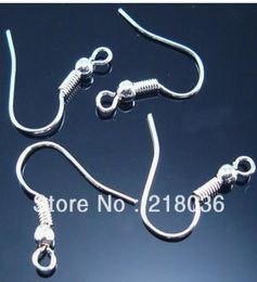 200pcs Silver plaqués drop-oreilles crochets pour femmes Ressemblant les trouvailles de marque Boucles d'oreilles de gouttes d'oreille de fabrication d'accessoires Bijoux A3594463003