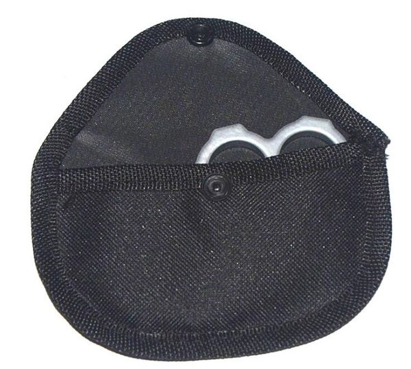 200 pièces en acier laiton Knuckle Dusters sac en nylon auto-défense sécurité personnelle femmes et hommes auto-défense pendentif poche via fret maritime