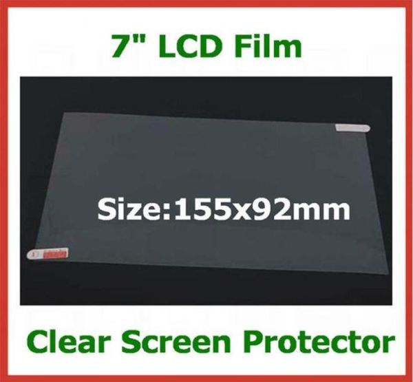 Protecteur d'écran LCD universel de 7 pouces, 200 pièces, pour tablette PC, PDA, GPS, MP4, taille 155x92mm, film de protection, sans emballage de vente au détail, 8312878