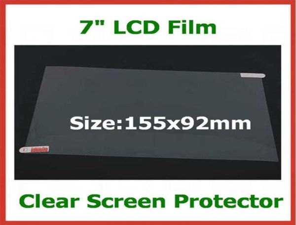 200 Uds. Protector de pantalla LCD Universal de 7 pulgadas para tableta PC PDA GPS MP4 tamaño 155x92mm película protectora sin venta al minorista Package2564671