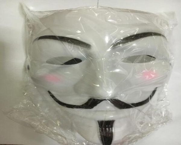 200 unids Vendetta máscara V máscaras fawkes V vendetta equipo rosa sangre cicatriz mascarada Película Adulto Chico Halloween Cosplay fiesta cara carniv6643079