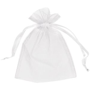 200 % White Organza Bags Gift Pouch Wedding Gunst Bag 13cm x18 cm 5x7 inch 11 kleuren Ivory Gold Blue2193394