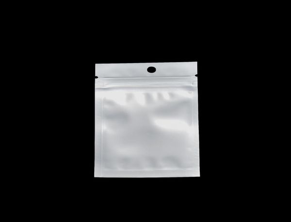 200PcsLot 710cm Zipper ClearWhite Thermoscellable Perle Paquet Sac Zip Lock Poly Emballage Pochette Refermable En Plastique Sacs D'emballage 1234354