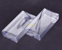 200pcslot grand plastique rectangulaire transparent transparent boxlear PVC Plastic Packaging Box Samplegfrafts Afficher Boxes2514647