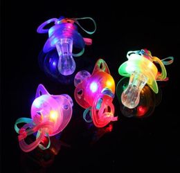 200PCSLOT LED Pacificier Whistle Colliers légers Colliers Flashing Kids Toy for Christmas Bar Party Supplies SN7873187739