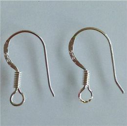 200 pcslot Sterling 925 Silver Earring bevindingen Viswire haken sieraden DIY 15 mm Fish Hook Fit oorbellen8482109