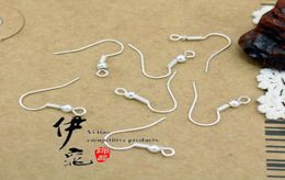 200pcslot Sterling 925 Silver Earring bevindingen Viswire haken sieraden DIY 15 mm Fish Hook Fit oorbellen4692741