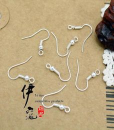 200pcslot Sterling 925 hallazgos de pendientes de plata ganchos de alambre de pescado joyería DIY 15mm gancho de pescado pendientes aptos 2269003