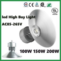 Envío gratis 200w 150w 100w 80w 50w led High Bay Light led light LED industrial high bay fitting bridgelux45mil Garantía 3 años