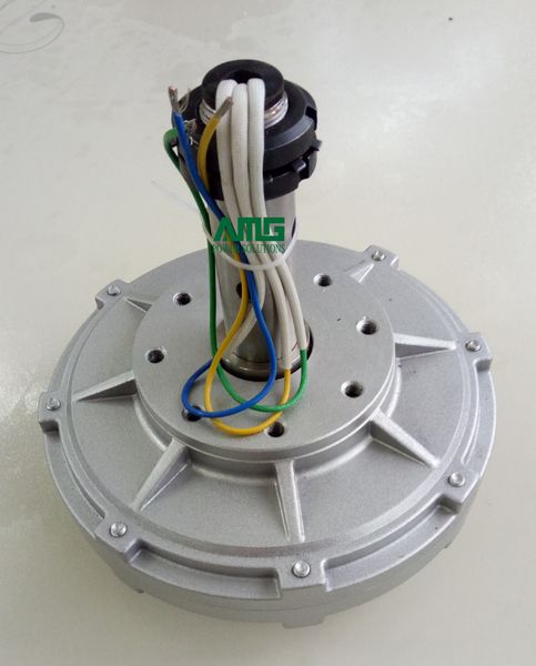 200W 500RPM 12V/24V/48Vdc Arranque bajo de baja velocidad para alternador de generador sin núcleo de imán permanente DIY