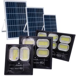 Projecteurs solaires LED 200 W, lumière solaire d'extérieur super lumineuse, du crépuscule à l'aube, étanche IP67 pour cour, jardin, piscine, allée, basket-ball, terrain usastar