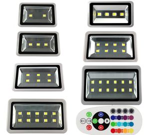 200W RGB LED-schijnwerpers Waterdicht 100 W 150W 300W 400W 500W 600W LED Outdoor Flood Lights LED Landschap Verlichting AC 110-240V met Controle