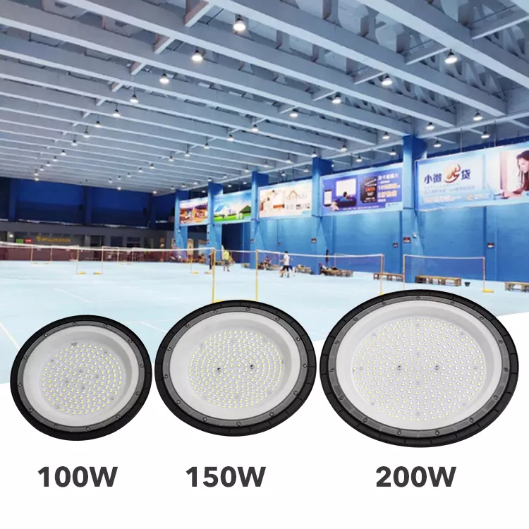 200W UFO High Bay Lights Waterproof IP65 20000lm DC 110-265V 6000K for Commercial Warehouse Area Light for Wet Location