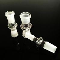 Glass adaptor fits glass water bongs adaptor in hookahs with male to male male to female grinding mouth and 10/14/18 mm