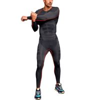 Hurtownia-Zehui Styl Mężczyzna Athletic Spodnie Kompresja Siłownia Szkolenia Warstwa Podstawowa Długie Fitness Tight Sports Spodnie