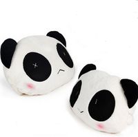 La nouvelle usine vente directe mignon panda en peluche appui-tête appuie-tête voiture fournitures Jushi fournitures 2pcs = 1set