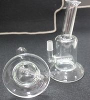 En gros mini 7 "pouces deux fonction Mini barboteur verre cendrier catcher inline percolateur 14.4mm joint verre huile plate-forme bong livraison gratuite