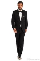 Mann Hochzeit Anzüge Wolle bluten Hohe Qualität für Bräutigam Wear Black Anzug Abendessen 2021