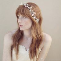 2015 Handmade Headwear Jewelry Bridal Crystal accessories for Hair Clips Wedding Silver crochet Headband Hair Vine Wedding Headpiece
