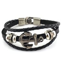 Anchor Charm pulsera de piel Conector Enlace Ancla Símbolo