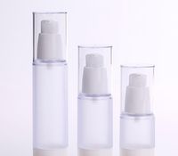 15 ml 30 ml 50 ml botellas de cuerpo esmerilado Clear Airless Vacuum Pump vacío para relleno líquido de cosmético de suero de la loción del envase