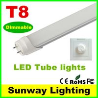 DIMBARE LED T8 TUBE 2 3 4FT 18W 22W 1200 MM Geïntegreerde Buizen Licht Licht G13 SMD 2835 LED-verlichtingslampen 110LM / W 3Years Garantie