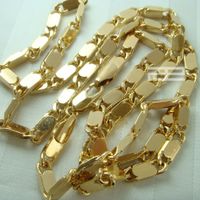 18K 18CT Gold füllte neue Art-60cm Länge Kette Halskette N45