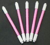 Manual Cosmetic Tattoo Eyebrow Pink Pen Machine For Permanent Makeup 5Pcs Wholeseale Both side can be used