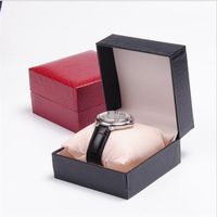 Mode Uhrenbox Kunstleder Uhrenkasten mit Kissen Paket Fall Uhr Schmuck Lagerung Geschenk-Box