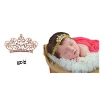 Прекрасная принцесса Тиара повязка на голову Royal Baby Pearl Crown Baby Divingband Rhinestone Детские аксессуары Кристалл Корона Группа волос Бесплатная Доставка