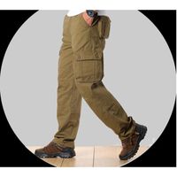 Мужские брюки карго мужские повседневные мульти карманы военные тактические брюки Мужская верхняя одежда прямые брюки длинные брюки большой размер 42 44