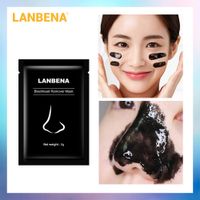 LANBENA Black Mask rimozione di comedone Maschera di fango Maschera Carbone ridurre i pori profonda pulizia Trattamento dell'acne Oil Control Cura della pelle