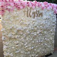 2019 Yeni Geliş 11 renk İpek Gül Yapay Çiçek Duvar Paneli Düğün Noel Arkaplan parti dekor Dekoratif Çiçek Kapalı Freeshipping
