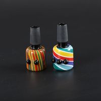 Neueste Design Schwarzer Joint 14mm 18mm Male Glasschüssel Qualitäts Wig Wag Glasköpfe für Tabak Wasserpfeifen Glasbongs Öl Dab Rigs