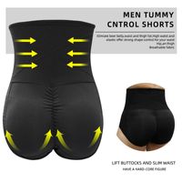 Erkekler Yüksek Waisted Karın Kontrol Brief Külot Zayıflama Vücut Şekillendirici Şort Butt kaldırıcı Shapewear Spor Şekillendirme İç Artı boyutu S-6XL
