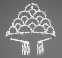 Headpieces Ornament Bridal Crown Headdress Crystal Diamond Queen's Headdress Wedding European and American Cake Decoration