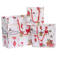 Gift Wrap 1PC Klein / Medium / Big Bag Verpakking Tassen Cartoon Kerstfeest Papier Snoepjes Cookie Verpakkingen Winkelen