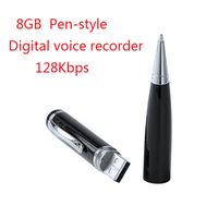 Registratore vocale digitale a forma di penna professionale da 8 GB Registratore vocale audio a pulsante con un solo tasto Registratore vocale con funzione disco U.