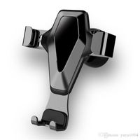 Tenedor de teléfono de la gravedad, Rock Universal Smartphone Grip Air Vent Mount Mobil Titular Soporte para auto